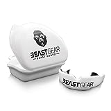 Beast Gear Mundschutz/Zahnschutz - Für Boxen, MMA, Rugby, Kickboxen, Judo, Karate, Hockey & Kampfsport. Sportmundschutz mit Praktischer Aufbewahrungsbox. Schützt Zähne, Zahnfleisch & Kiefer.