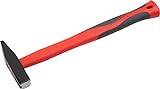 Meister Schlosserhammer - 200 g Kopfgewicht - Robuster Fiberglas-Stiel - Mit Nagelhalter - Stahlgusskopf / Ingenieurhammer mit magnetischer Einschlaghilfe / Hammer mit Glasfaser-Stiel / 2212250