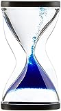 TFA Dostmann Contra Sanduhr mit nach Oben laufenden Kügelchen, Kunststoff, Blau, L 65 x B 24 x H 117 mm