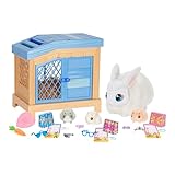 Little Live Pets Mama Surprise Häschen, Mama Häschen zum Füttern & Pflegen – bekommt 3 Babys, Interaktives Spielset mit Mama Häschen & Stall, 20+ Geräusche & Reaktionen, Accessoires zum Stylen