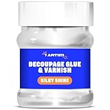 7 Artists Decoupage Kleber Lack Wasserfest 230 ml Half Glossy - Serviettentechnik Kleber auf Wasserbasis | Serviettenkleber für Serviettentechnik | Servietten Kleber zum Basteln