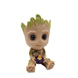 thematys® Baby Groot Blumentopf Deko Dekoration Action Figur Pflanzen Garten Balkon Stifte aus dem Filmklassiker Fanartikel Geschenk I AM Groot (F groß) 15x8,5x8,5cm