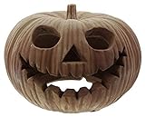 FRANK FLECHTWAREN Großes Kürbis-Windlicht Halloween