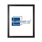 Bildershop-24 Bilderrahmen Monza in SCHWARZ in 21 X 29,7 DIN A4 Fotorahmen, Wechselrahmen, Posterrahmen, Puzzlerahmen