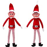 Toyland® Elves Behavin Badly – 2er-Set – 30,5 cm große Elfen-Weibchen und Elfen-Stofftiere mit Langen Beinen, weichem Körper und Vinylkopf – Weihnachtsspielzeug