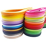 Syzopq Quilling-Papierstreifen,3600pcs (30 Farben) 5 mm Breite 54 cm Länge Papier Quilling Papier DIY Dekoration Geschenk Origami Papier Streifen Quilling