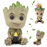 thematys Baby Groot Blumentopf 15x8,5x8,5cm - Authentische Spielfigur aus Filmklassikern, Actionfigur für Fans, Stiftehalter & Geschenkidee - Vielseitige Deko für Garten, Schreibtisch & Aquarium