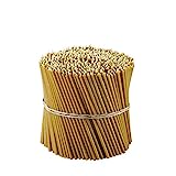 Danilovo Ritual Kerzen 100% Bienenwachs (Gelb) - Orthodoxe Kerzen für Gebet Tischdeko Hochzeit - Ungiftig, Ruß - Tropffrei, Nachhaltige Produkte, N140, Höhe: 16 cm, Ø 5 mm (50 stück)