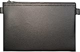 School-MaxX Banktasche aus Kunstleder, Farbe: schwarz Dokumententasche Etui Geldscheintasche