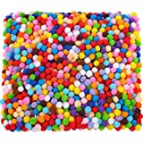 2000 Stück 6 mm Pom Poms für Handwerk Herstellung, Hobby Bedarf und DIY Kreativen Handwerk Dekorationen (Mehrfarbig)