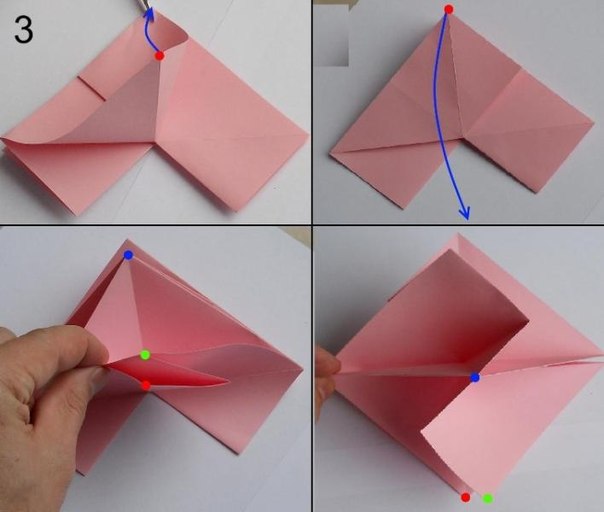 Rose aus Papier falten - Blumen basteln - Anleitung-dekoking-com-7