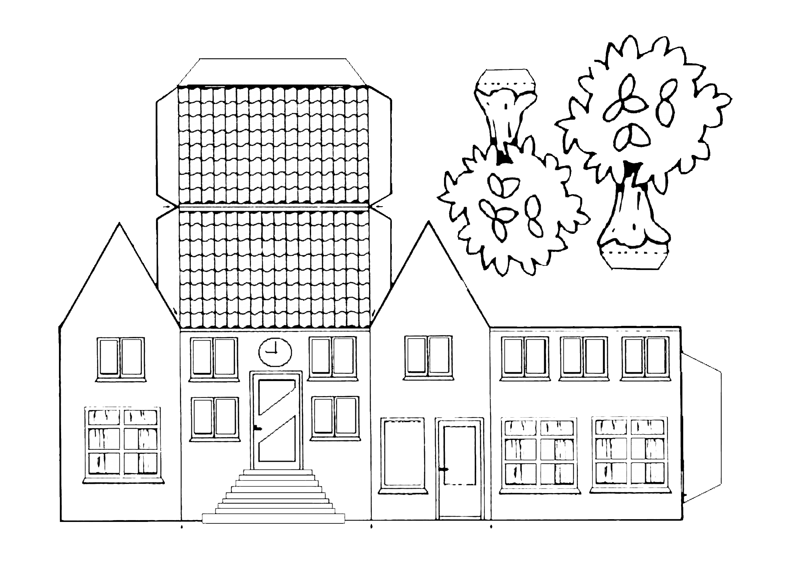 haus-aus-papier-basteln-vorlagen-4