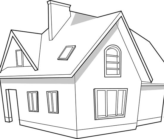 haus aus papier basteln vorlagen 7