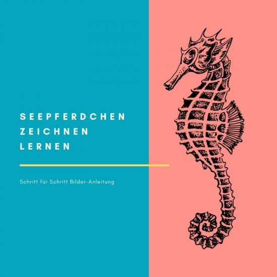 Seepferdchen einfach zeichnen Anleitung