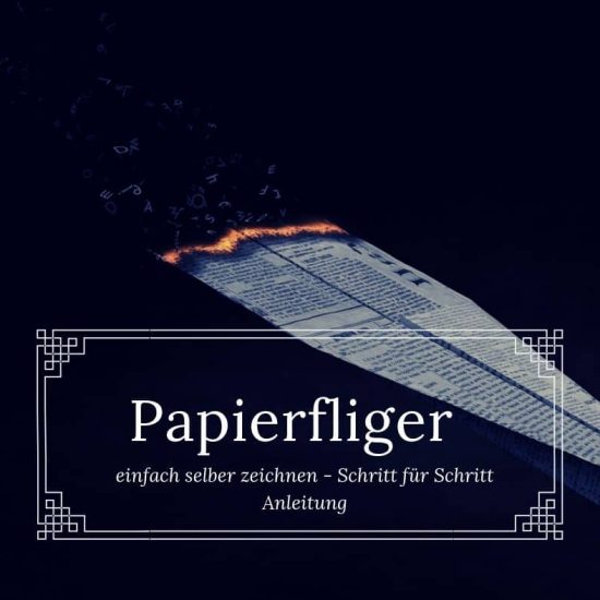 Papierflieger zeichnen lernen - Anleitung
