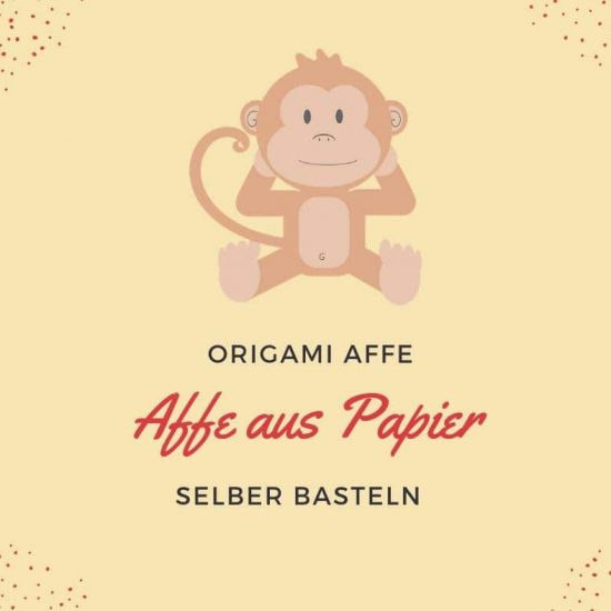 Origami Affe basteln