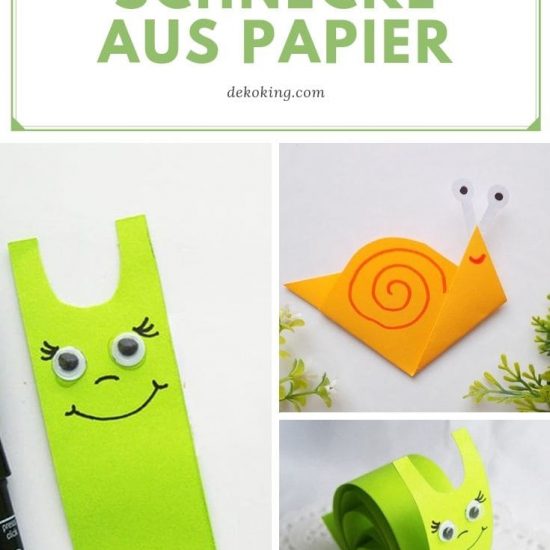 Schnecke aus Papier basteln