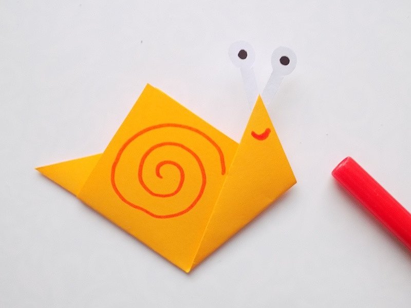 Schnecke aus Papier unkompliziert basteln