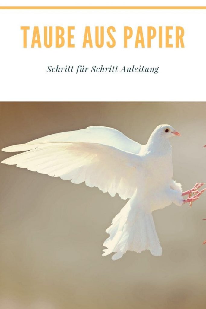 Taube aus Papier