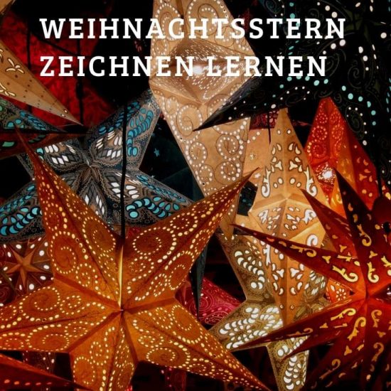 Weihnachtsstern malen