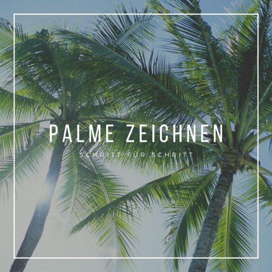 Palme zeichnen lernen Tutorial