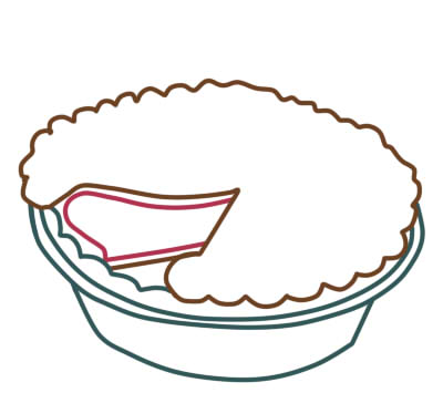 Kuchen zeichnen Anleitung