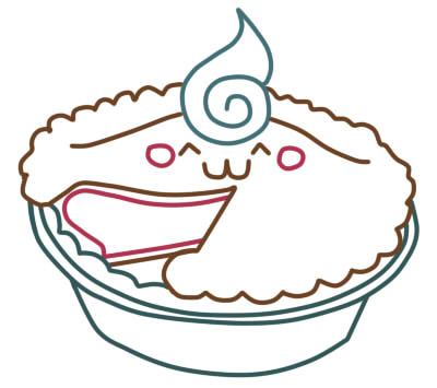 Kuchen zeichnen leicht