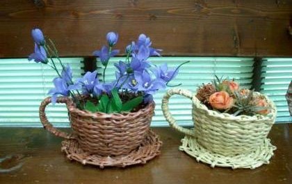 DIY Tassen aus Papierrollen