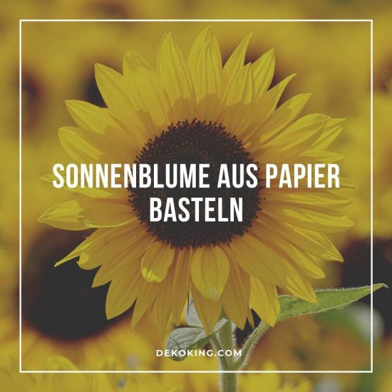 Sonnenblume aus Papier