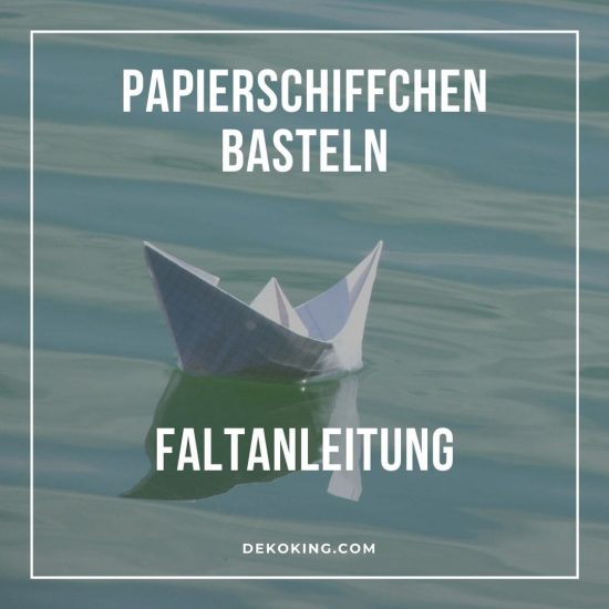Papierschiffchen basteln - Faltanleitung