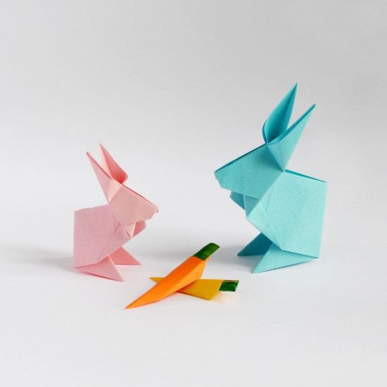Origami Osterhase falten