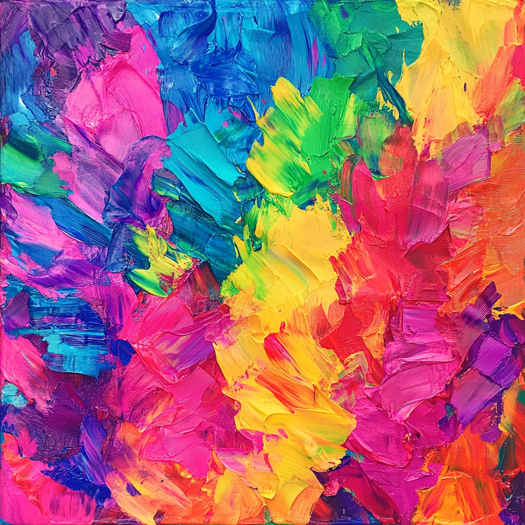 Sprühbilder mit Krepppapier: Bunte Kunstwerke DekoKing